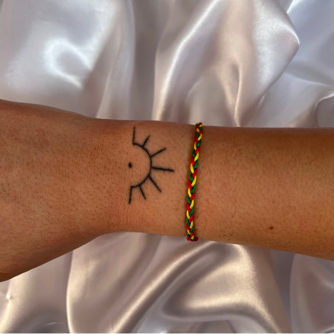 Stoffarmband in extra Dünn