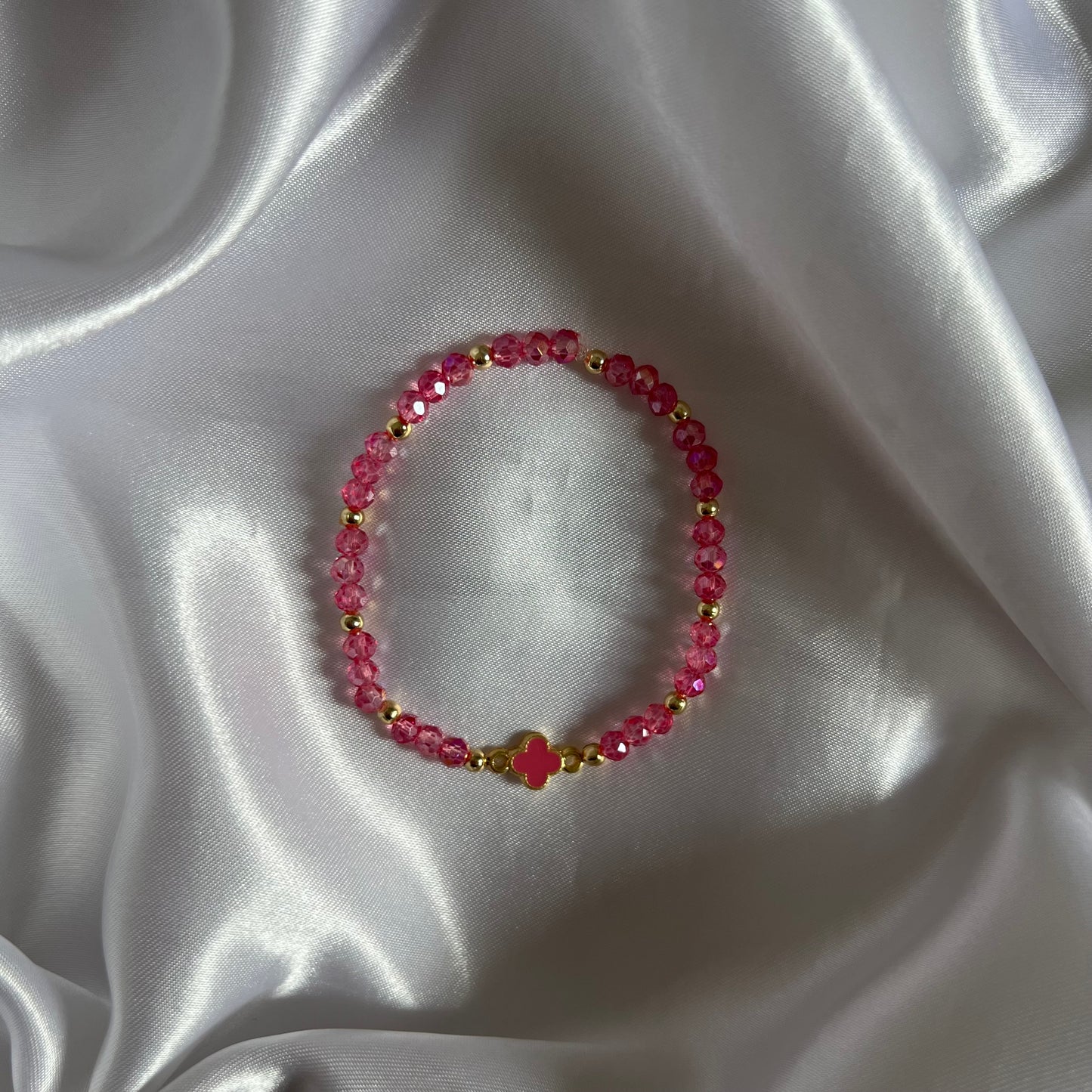 Kristallarmband Klee Rosa