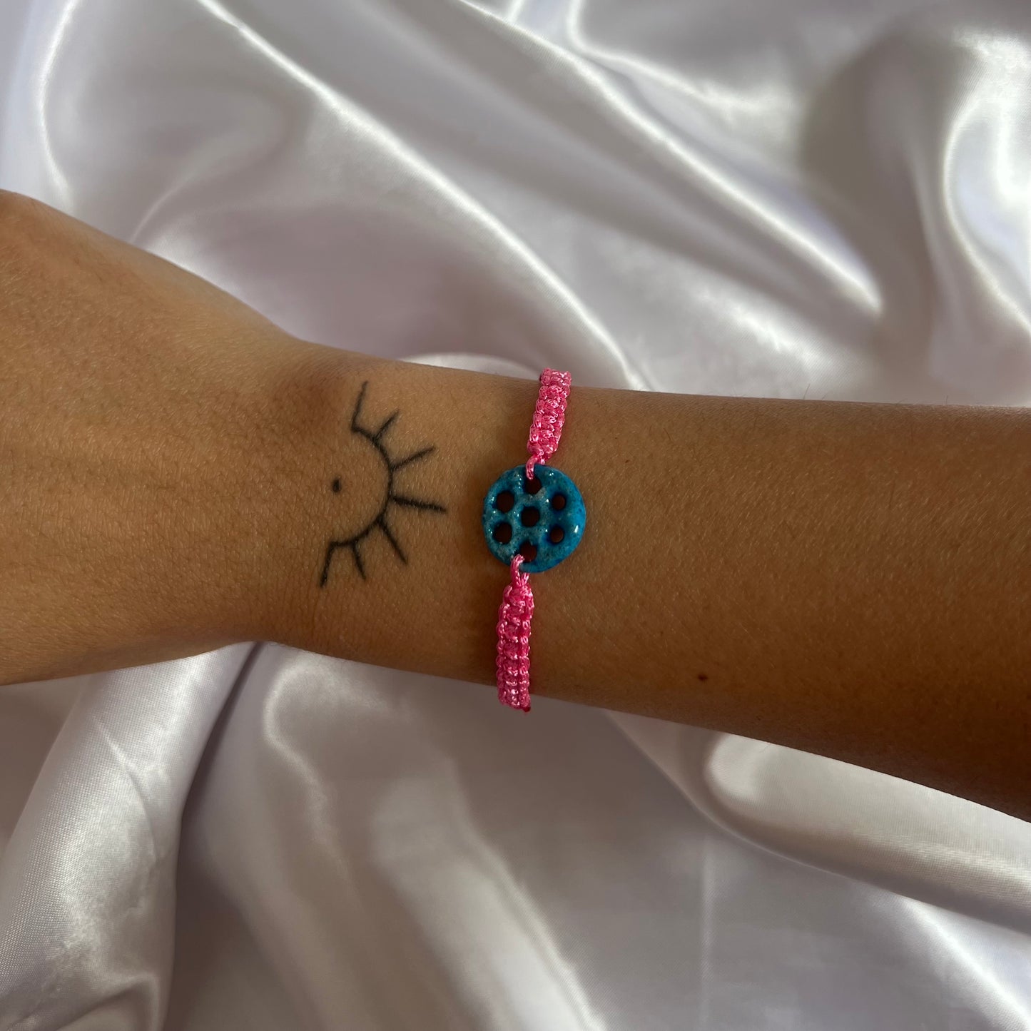 Mêrdin Stoffarmband in Rosa