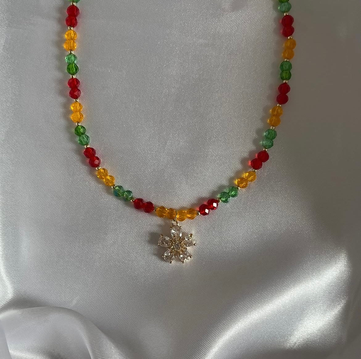 Flower Halskette Kristall