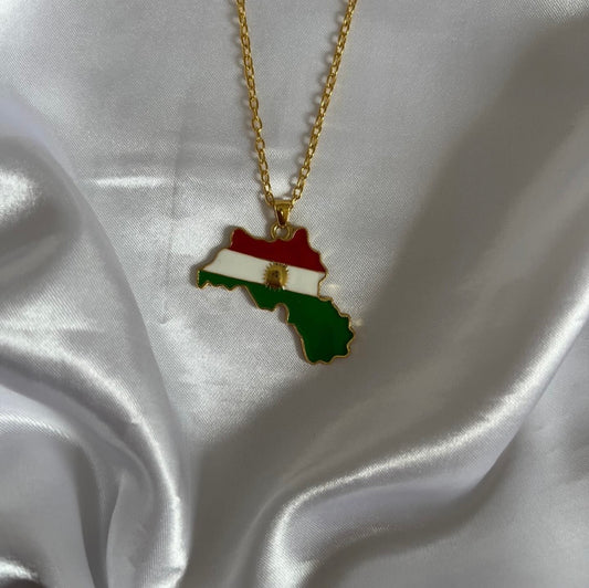 Kurdistan Flag Halskette