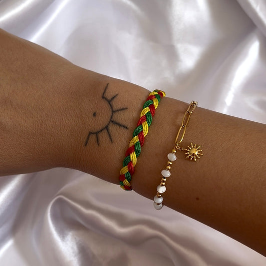 Roj Armband & geflochtenes Armband im Set ☀️