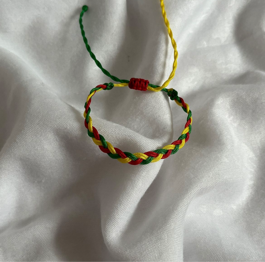 Geflochtenes Stoffarmband Dünn