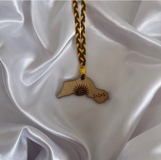 Kurdischer Rückspiegelanhänger 2+2=1