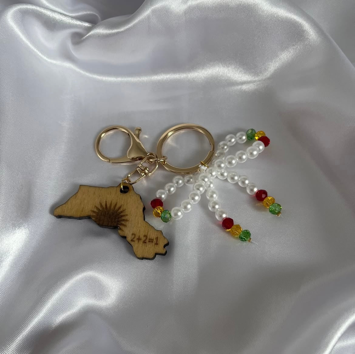 Schlüsselanhänger kurdischer Holz- & Schleifenanhänger