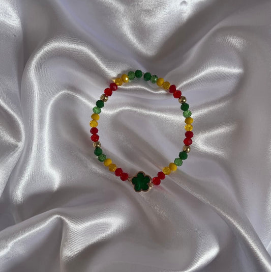 Klee- Armband elastisch Matt/Kristall