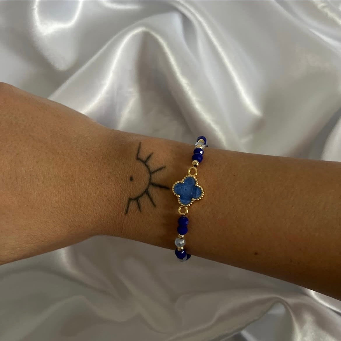 Kristallarmband Kristall Blue