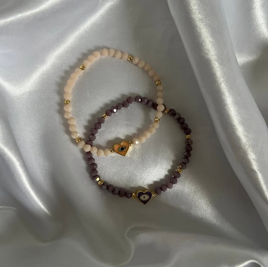 Kristallarmband mit Nazarherz