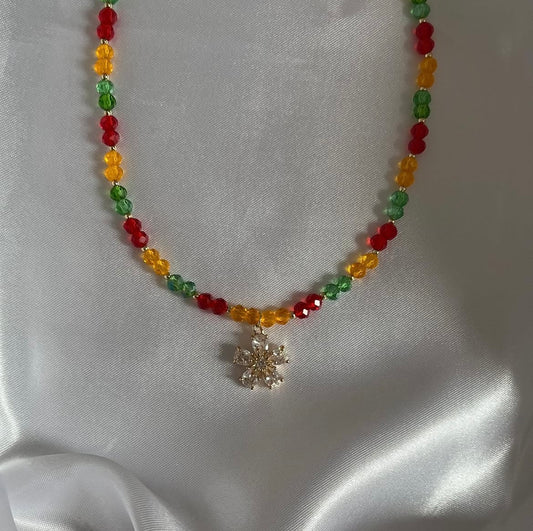 Flower Halskette Kristall